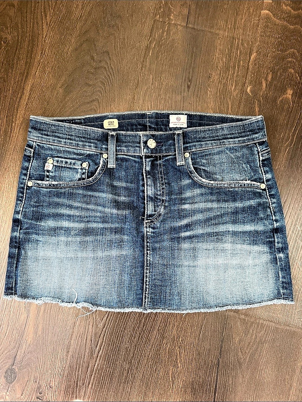 Women’s Adriano Goldschmied Denim Blue size 30 Jean a-line Mini Skirt